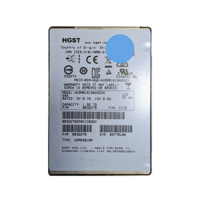 0B32278 - HGST 1.9TB SAS 12Gb/s 2.5" Read Intensive SSD