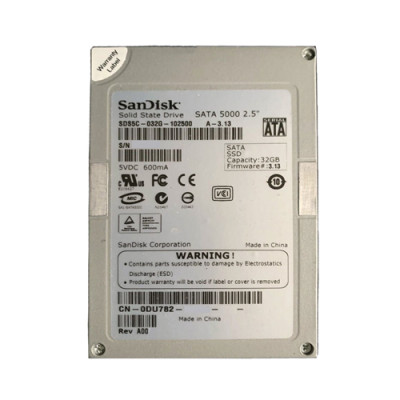 0DU782 - Dell 32GB SATA 1.5Gb/s 2.5" SSD