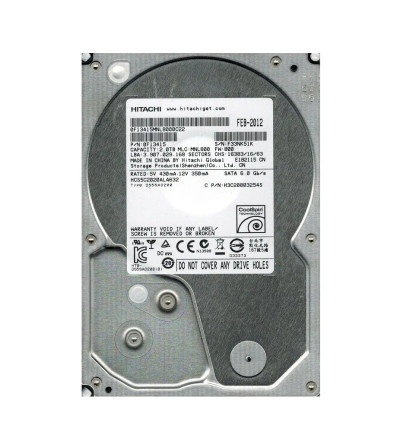Hitachi CinemaStar 5K2000 2TB SATA Hard Drive 0F13415 for Servers