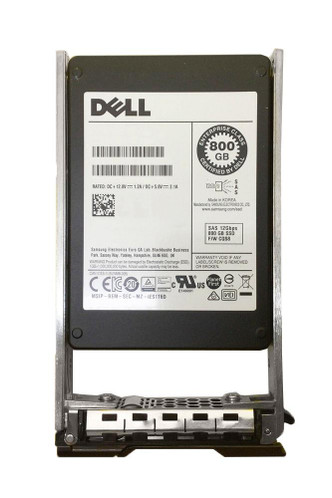 Dell 800GB Multi-Level Cell SAS 12Gb/s SSD 2.5 for PowerEdge Servers - 0GDC6H, hot-pluggable