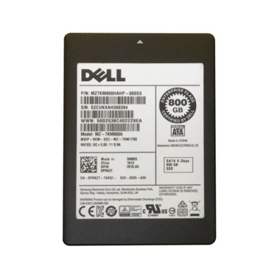 Dell 800GB MLC SATA 6Gb/s SSD 2.5 Hot-Swappable Write Intensive for Servers