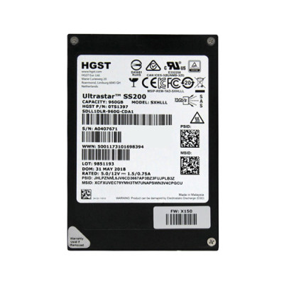 0TS1397 - HGST 960GB SAS 12Gb/s 2.5" Read Intensive SSD