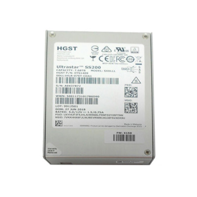 HGST Ultrastar SS200 7.68TB SAS 2.5 SSD for Enterprise Servers - Part Number 0TS1409