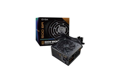 EVGA 500W 80 Plus Bronze ATX Power Supply 100-BA-0500-K1 - Compatible with 120-230V AC, 24-Pin, for ATX Systems