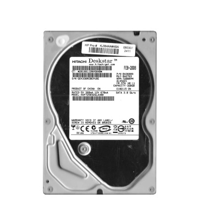 Hitachi 320GB 7200RPM SATA 3.0 Gbps 3.5 8MB Cache Deskstar Hard Drive compatible with desktop computers