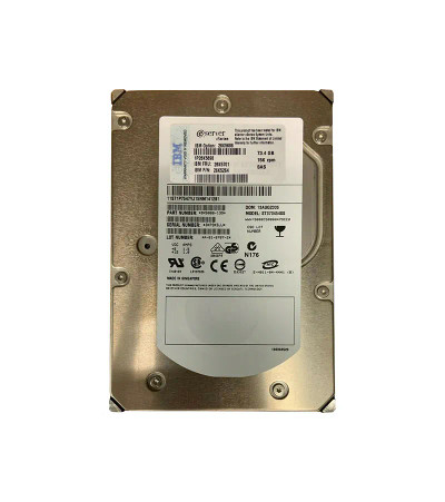 IBM 73.4GB 15000RPM SAS 3Gb/s Hard Drive 16MB Cache 3.5-Inch w/ Tray for System x3650