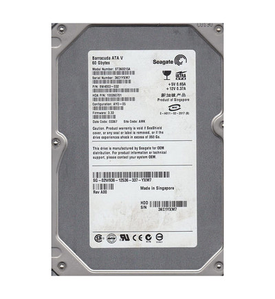 Dell 60GB 7200RPM IDE Ultra ATA/100 ATA-6 2MB Cache 3.5-Inch Hard Drive compatible with servers