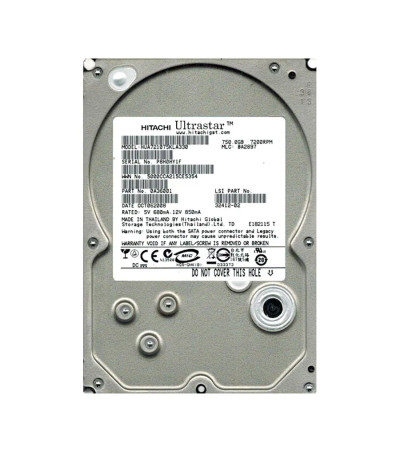 LSI Logic 750GB SATA Hard Drive 7200RPM 32MB Cache 3.5-Inch - Compatible with servers - 32412-02