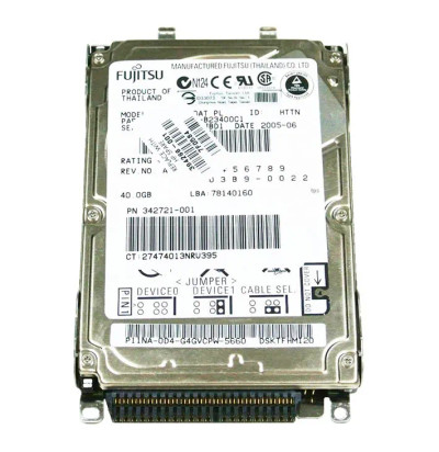 342721-001 - HP 40GB 4200RPM IDE 2.5" HDD