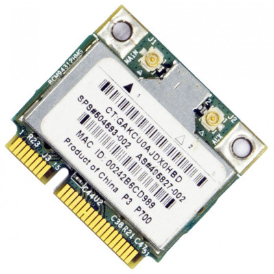 HP Broadcom 4312 54Mbps Mini PCI WLAN Card for IEEE 802.11a/b/g Networks