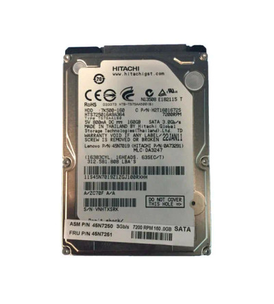 IBM 160GB 7200RPM SATA 3Gb/s 16MB Cache 2.5-Inch Hard Drive for ThinkPad laptops