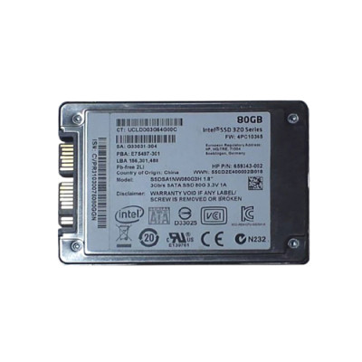 659343-002 - HP 80GB 1.8" uSATA Solid State Drive