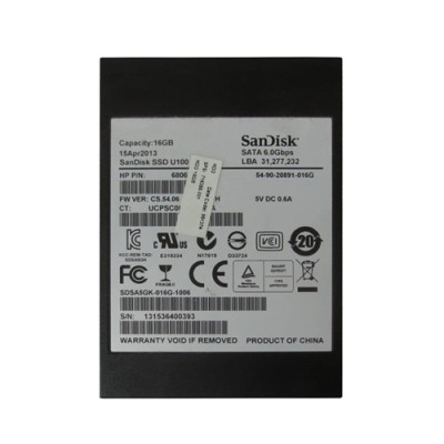 716388-001 - HP 16GB SATA 6Gb/s Internal Solid State Drive