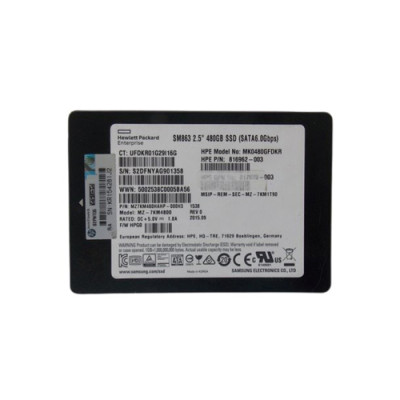 HP 480GB Multi-Level Cell SATA 6Gb/s Mixed Use 2.5-Inch SSD for ProLiant DL360p Gen8 Servers