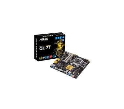 90MB0GU0-M0EAY0 - Asus Q87T LGA1150 Intel Q87 Thin Mini-ITX Motherboard, Supports Core i7/i5/i3 DDR3