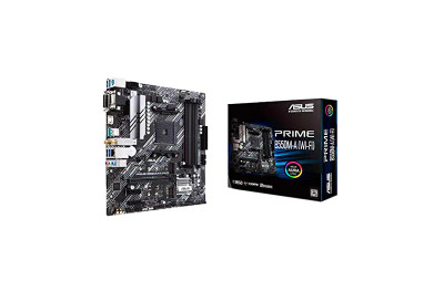 ASUS PRIME B550M-A WI-FI AMD B550 Micro-ATX Motherboard for Ryzen 5000/3000 Series - 90MB14D0-M0EAY0