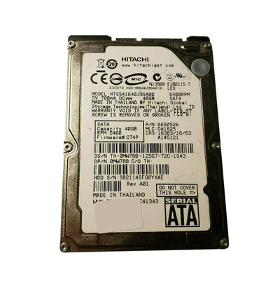 0A50526 - Hitachi 80GB 5400RPM 2.5" IDE HDD
