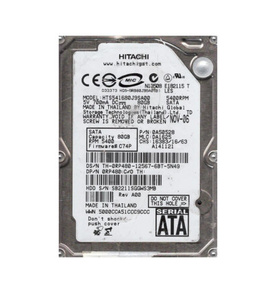 0A50528 - Hitachi 40GB 5400RPM SATA 8MB 2.5" HDD