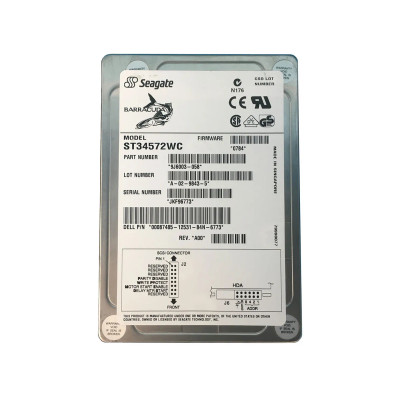 Seagate BarraCuda 4XL 4.55GB 7200RPM SCSI Hard Drive 80-Pin 3.5 - Compatible with Servers
