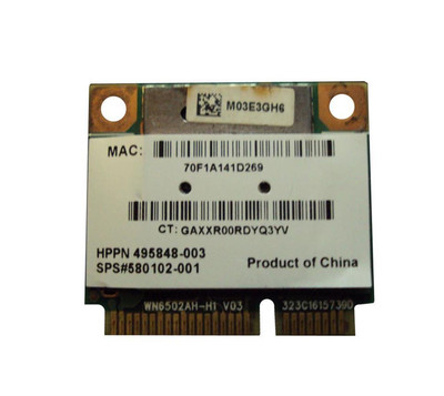 HP 802.11a/b/g/n WLAN Half Mini Card for ProLiant DL360p Gen8 Servers