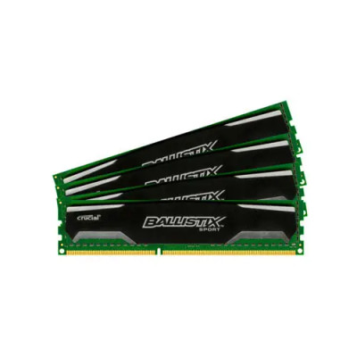 Crucial 16GB DDR3-1600MHz Memory Kit for PC3-12800 Non-ECC CL11 DIMM 1.35V - BLS4K4G3D1609ES2LX0