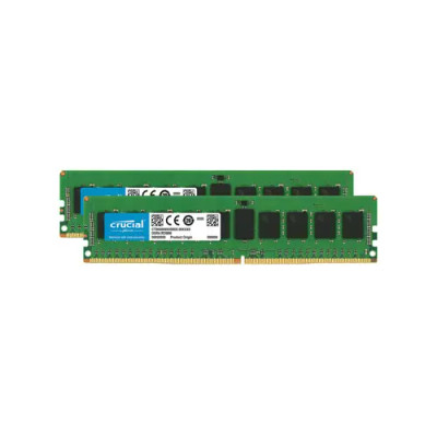 CT2K4G4WFS824A - Crucial Technology 8GB Kit 2 X 4GB DDR4-2400MHz PC4-19200 ECC Unbuffered CL17 288-Pin DIMM 1.2V Single Rank Memory