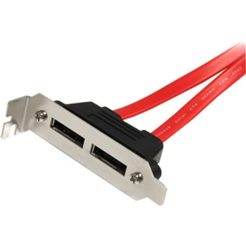 StarTech 2 Port Low Profile SATA to eSATA Plate Adapter for ESATAPLT2LP - Compatible with Low Profile Servers