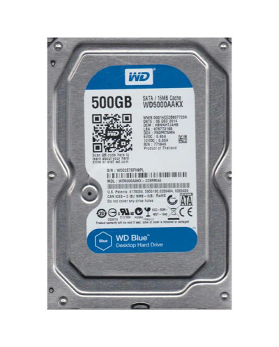 WD WD5000AAKX-22ERMA0 Caviar Blue 500GB 7200RPM SATA 6Gb/s HDD