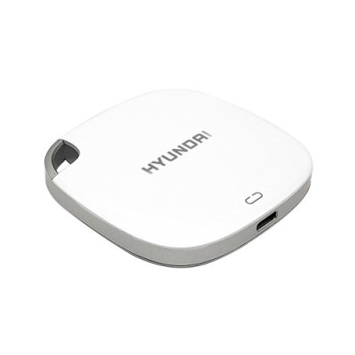 Hyundai 2TB External Solid State Drive in Pearl White, HTESD2048PW, compatible with various devices
