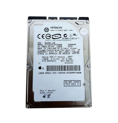 0A54913 - Hitachi 120GB 5400RPM SATA 1.5Gb/s 2.5" HDD