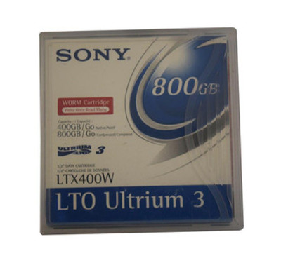 LTX400WBC - Sony LTX400W LTOU-3 WORM Data Cartridge with Barcode Labeling LTO-3 400GB Native 800GB Compressed 1