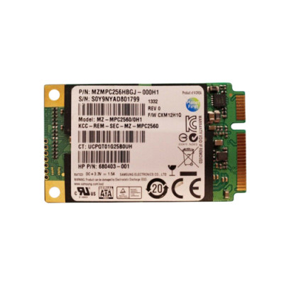 HP 256GB Multi-Level Cell SATA 6Gb/s mSATA Solid State Drive for ProLiant DL360p Gen8 Servers