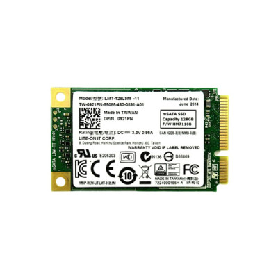 Lite-On 128GB mSATA 6Gb/s SSD LMT-128L9M-11 for high-speed storage in laptops and mini PCs
