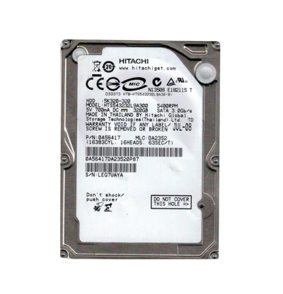 0A56417 - Hitachi 320GB 5400RPM SATA 3Gb/s 2.5" HDD