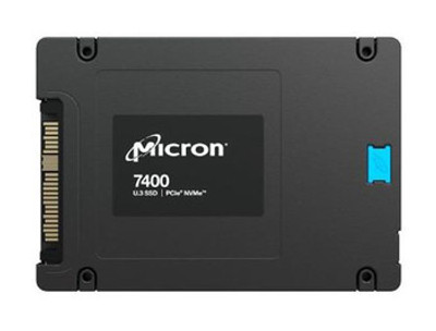 MTFDKCB7T6TDZ-1AZ1ZABYY - Micron 7400 PRO Series 7.68TB Triple-Level Cell PCI Express NVMe 4.0 x4 3D NAND U.3 Solid State Drive