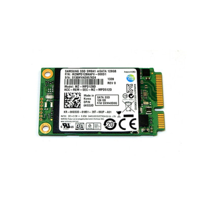 Samsung SM841 Series 128GB mSATA SSD for SATA 6Gb/s - MZMPD128HAFV-000D1 - Compatible with 1.8-Inch devices