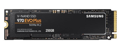 Samsung 970 EVO Plus 250GB SSD M.2 2280 PCIe NVMe Triple-Level Cell for Ultra-Fast Storage in Laptops