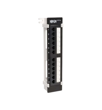 N050-012 - TRIPP LITE 12-Port Cat5e 568A/568B Wall Mount Patch Panel