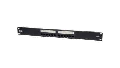 N252-012 - TRIPP LITE 12-Port Cat6 RJ-45 Patch Panel