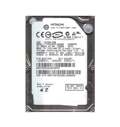 Hitachi 250GB 5400RPM SATA 2.5 Hard Drive for ProLiant DL360p Gen8 Servers