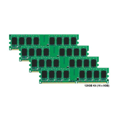 370-ABFU - Dell 128GB Kit 16 X 8GB DDR3-1600MHz PC3-12800 ECC Registered CL11 240-Pin DIMM 1.35V Low Voltage Dual Rank Memory