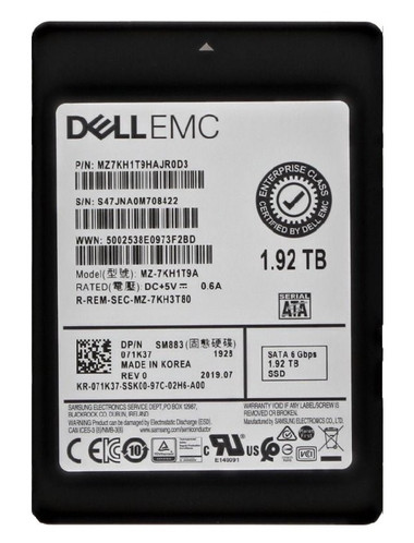 Dell PM883 1.92TB SATA SSD for ProLiant DL360p Gen8 servers