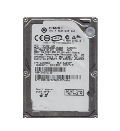 Hitachi 120GB 5400RPM SATA 2.5-inch Hard Drive for ProLiant DL360p Gen8 Servers