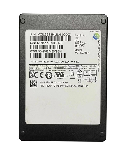 Dell 3.84TB Triple-Level Cell SAS 12Gb/s SSD for ProLiant DL360p Gen8 Servers