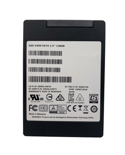 00XK726 - Lenovo 128GB SATA 6Gb/s 2.5" SSD