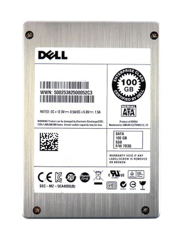 MZ5EA100HMDR-00D3 - Dell 100GB SATA 3Gb/s 2.5" Hot Swap SSD