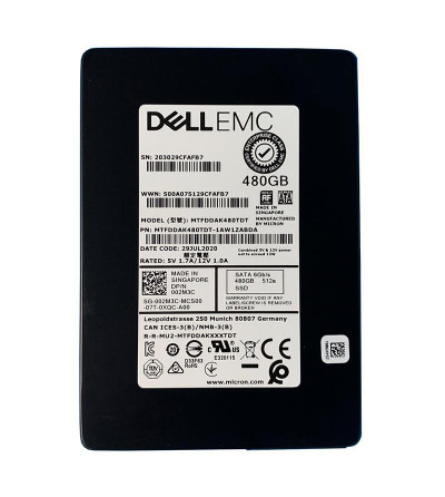 Dell 480GB Triple-Level Cell SATA SSD for Mixed Use in 2.5-Inch Size - Compatible with Dell Servers
