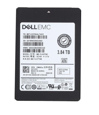 Samsung 3.84TB SATA 6Gb/s Read Intensive SSD for Servers - MZ7LH3T8HALTAD3