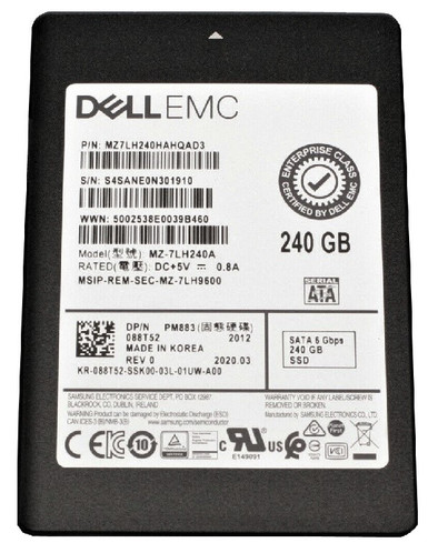MZ7LH240HAHQAD3 - Samsung 240GB SATA 6Gb/s 2.5" SSD