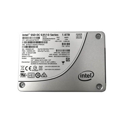 Intel DC S3510 1.6TB MLC SATA 6Gb/s SSD for ProLiant DL360p Gen8 Servers